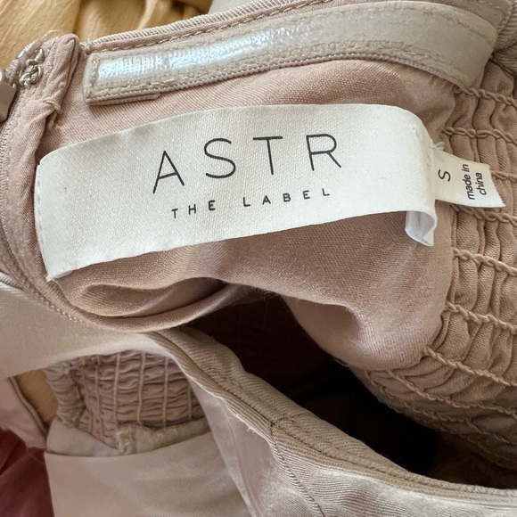 Anthropologie Astr Cream Wide Leg vestJumpsuit, size Small, linen rayon blend - Picture 6 of 13